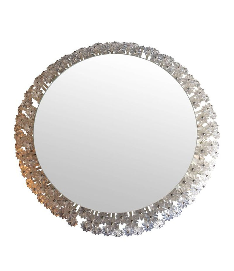 EMIL STEJNAR CIRCULAR BACKLIT FLOWER MIRROR