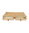 Mid Century Coffee Table bamboo and rattan French 1960s