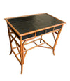 FRENCH RIVIERA STYLE BAMBOO AND RATTAN DESK WITH SINGLE DRAWER