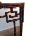 Faux bamboo Chinoiserie wooden mirror 1920s