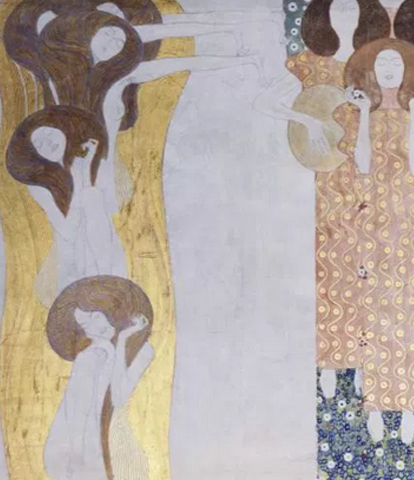 Fournier Decoration Paris painted screen Klimt