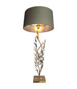  FRENCH GILT AND BLACK METAL CORAL LAMP