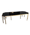 GUY LEFEVRE BRASS EXTENDABLE DINING TABLE FOR MAISON JANSEN