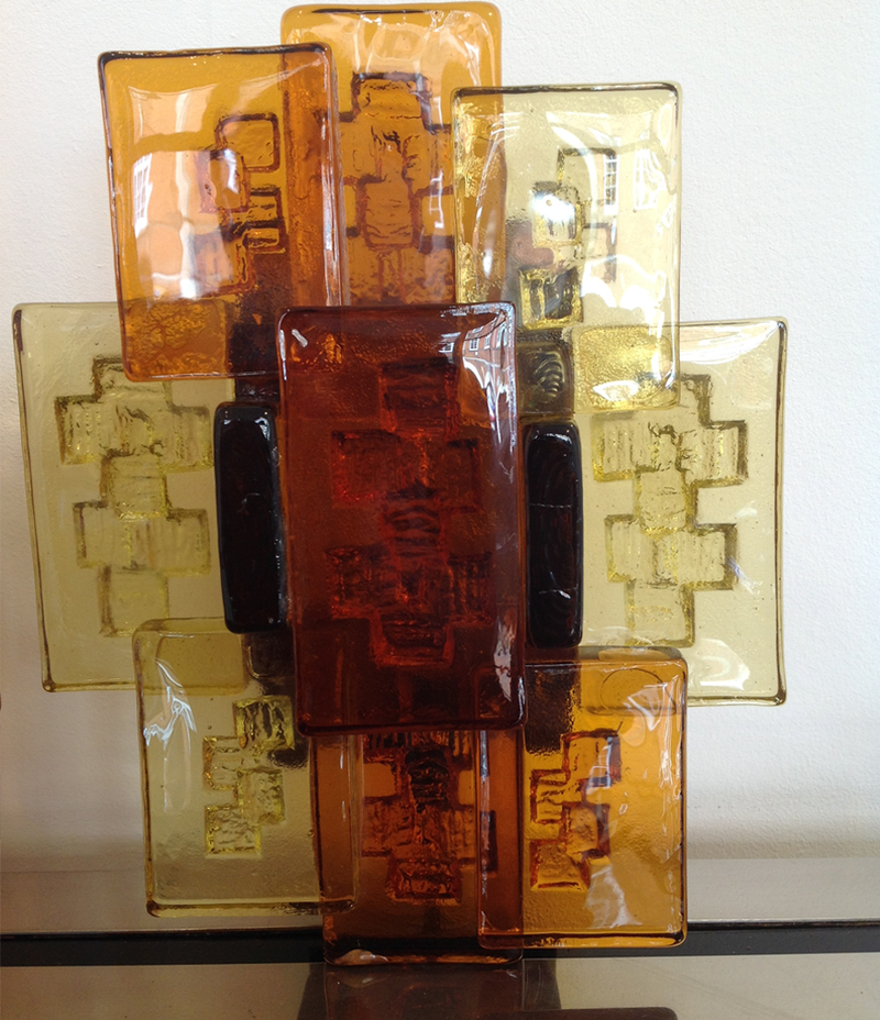 A pair of A pair of Holm Sorensen glass wall sconces 