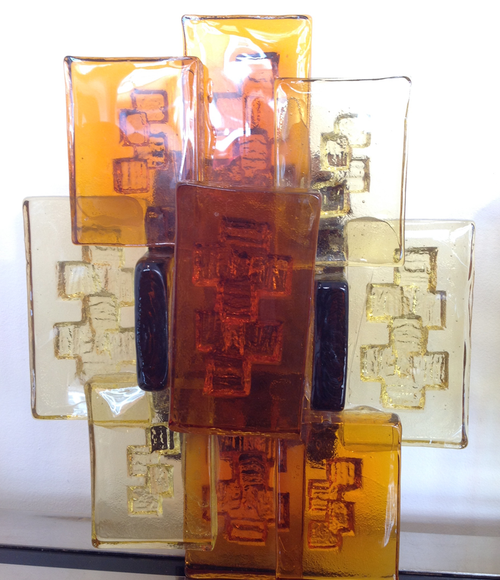 A pair of A pair of Holm Sorensen glass wall sconces 