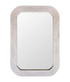 Italian 1970s Bamboo Whitewashed Rectangular Mirror by Vivai del Sud - Ed Butcher Antiques