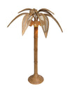 Large Rattan Palm Tree Floor Light - Mid Century Lighting - Ed Butcher Antiques