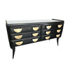 ITALIAN 1950S EBONISED CHEST OF DRAWERS