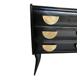 ITALIAN 1950S EBONISED CHEST OF DRAWERS