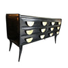 ITALIAN 1950S EBONISED CHEST OF DRAWERS