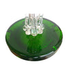 LARGE PAIR OF GREEN ORREFORS GLASS LAMPS