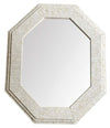 Large handmade Inlaid Bone Octagonal Mirror in the style of Enrique Garcel – Ed Butcher Antiques