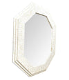 Large handmade Inlaid Bone Octagonal Mirror in the style of Enrique Garcel – Ed Butcher Antiques