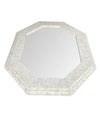 Large handmade Inlaid Bone Octagonal Mirror in the style of Enrique Garcel – Ed Butcher Antiques