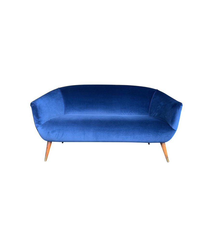 LOVELY ITALIAN 1950S TWO SEAT COCKTAIL SOFA IN THE STYLE OF GIO