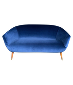 LOVELY ITALIAN 1950S TWO-SEAT COCKTAIL SOFA IN THE STYLE OF GIO PONTI