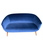 LOVELY ITALIAN 1950S TWO-SEAT COCKTAIL SOFA IN THE STYLE OF GIO PONTI