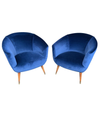 LOVELY PAIR OF ITALIAN 1950S COCKTAIL CHAIRS IN THE STYLE OF GIO PONTI