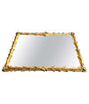 LOVELY 1950S ITALIAN RECTANGULAR ROCOCO STYLE GILT GESSO ACANTHUS WALL MIRROR