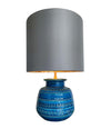 1960s Bitossi Ceramic Lamp - Aldo Londi - Rimini Blue - Mid Century Lamp - Ed Butcher Antiques