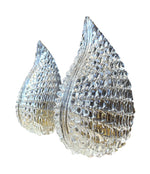 LOVELY PAIR OF 1960S BAROVIER AND TOSO MURANO GLASS LEAF WALL SCONCES