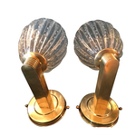  LOVELY PAIR OF BAROVIER AND TOSA PUELGOSO WALL SCONCES