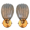  LOVELY PAIR OF BAROVIER AND TOSA PUELGOSO WALL SCONCES