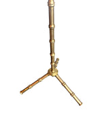 MAISON BAGUÈS STYLE BRASS FAUX BAMBOO FLOOR LAMP