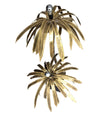 MAISON JANSEN DOUBLE PALM TREE FLOOR LAMP