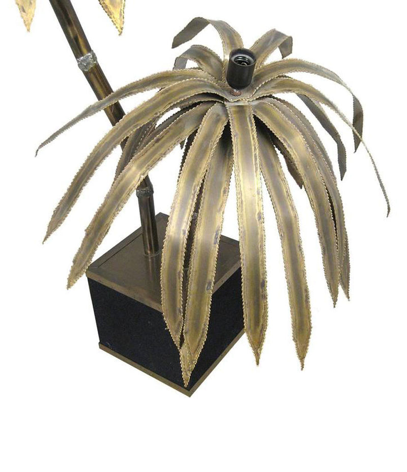MAISON JANSEN DOUBLE PALM TREE FLOOR LAMP