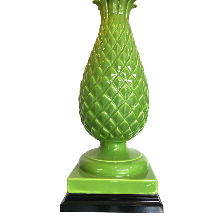 PAIR OF LARGE ITALIAN CERAMIC PINEAPPLE LAMPS