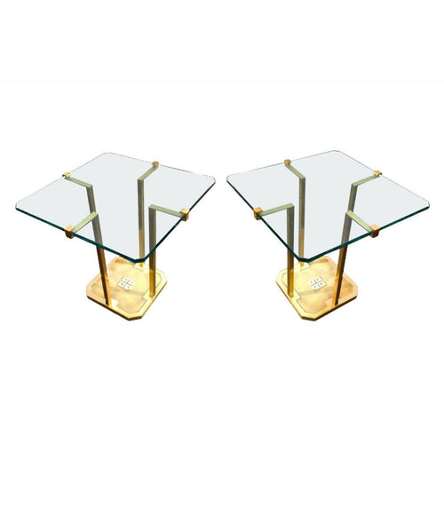 PAIR OF PETER GHYCZY SIDE TABLES