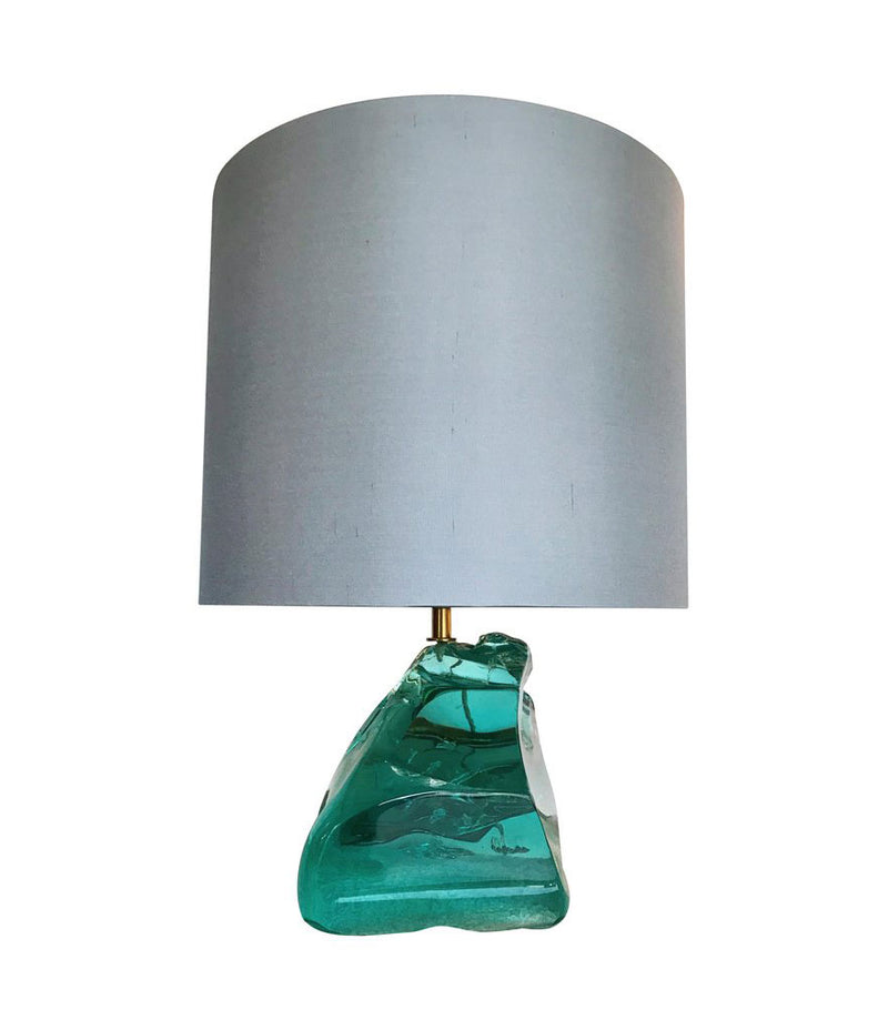 PAIR OF ROCK GLASS LAMPS IN THE STYLE OF MAX INGRAND