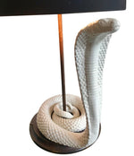 PAIR OF TOMMASO BARBI CERAMIC COBRA LAMPS