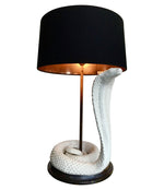 PAIR OF TOMMASO BARBI CERAMIC COBRA LAMPS