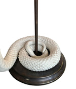 PAIR OF TOMMASO BARBI CERAMIC COBRA LAMPS