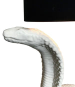 PAIR OF TOMMASO BARBI CERAMIC COBRA LAMPS