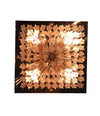 PAIR OF VENINI CRYSTAL CHANDELIERS ON GOLD-PLATED FRAMES