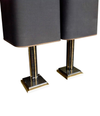PAIR OF WILLY RIZZO LAMPS WITH MARBLE BASES