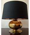 PAIR OF BRASS ITALIAN TABLE LAMPS BY LUCI