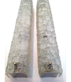 A pair of Hillebrand Ice glass wall sconces 1960s