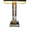 PAIR OF ITALIAN LUCITE AND GILT METAL LAMPS