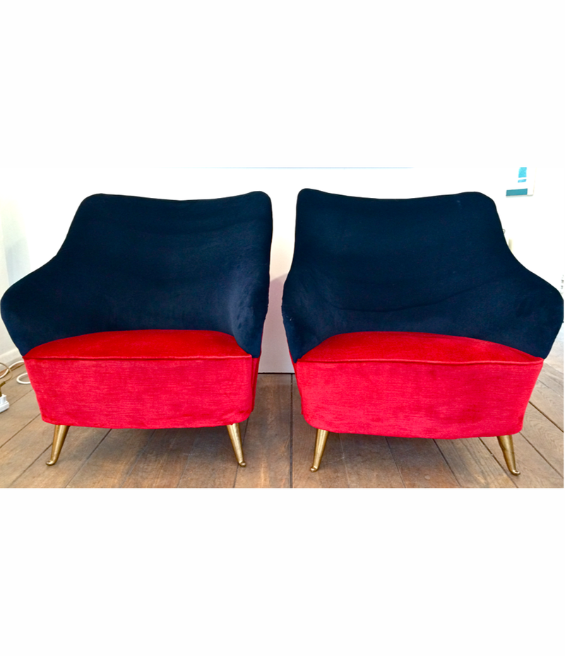 Pair of 1950s Italian Chairs 