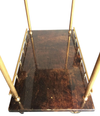 PAIR OF SMALL ALDO TURA BAR TROLLIES