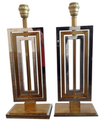 1970s PAIR OF WILLY RIZZO REVOLVING LAMPS