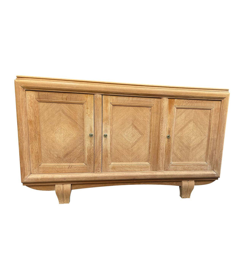 1940s Natural Oak Sideboard by Gaston Poisson - Mid Century Sideboards - Ed Butcher Antiques