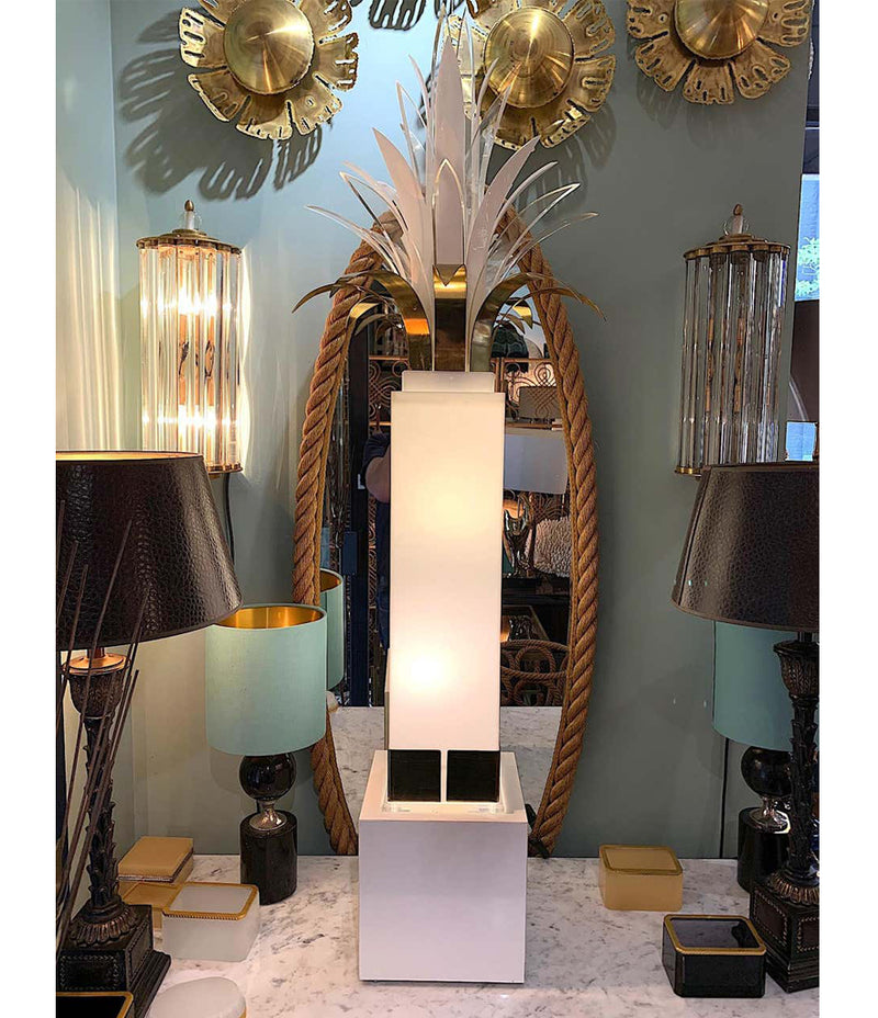 RARE STUNNING 1970S PALM TREE FLOOR LAMP BY PETER DOFF FOR BERGER DESIGNS