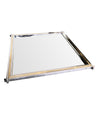 ROMEO REGA CHROME AND BRASS SQUARE MIRROR