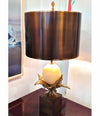 RARE MAISON CHARLES OSTRICH EGG LAMP