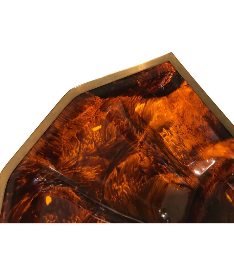 SET OF SIX CHRISTIAN DIOR HOME FAUX TORTOISE SHELL PLACE MATS